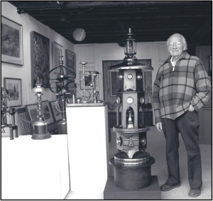 Carl M. Cochran in his studio