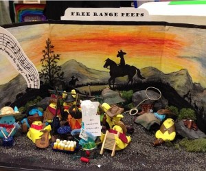 "Free Range Peeps" by Mal McLaughlin of Sunapee--2014 Winner--Adult Category
