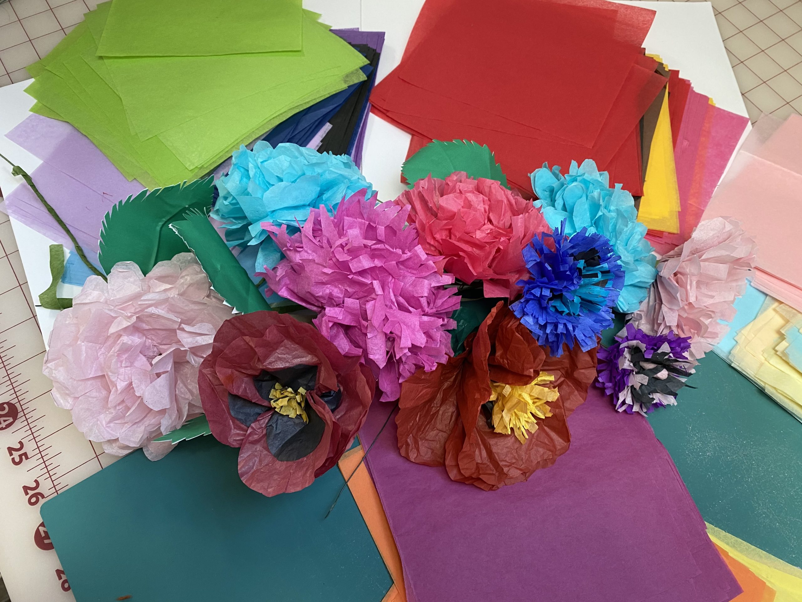 Tissue Paper Flowers