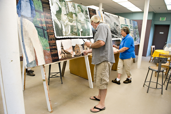 Mural Restoration--Tom & Marty